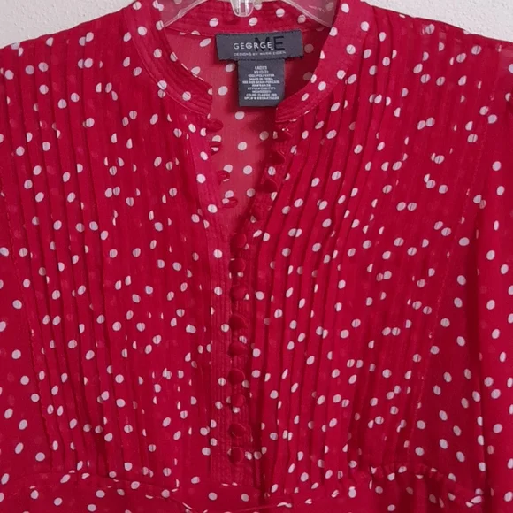3 × $8 🤑❤️🤗 George By Mark Eisen Blouse XS - Picture 4 of 5